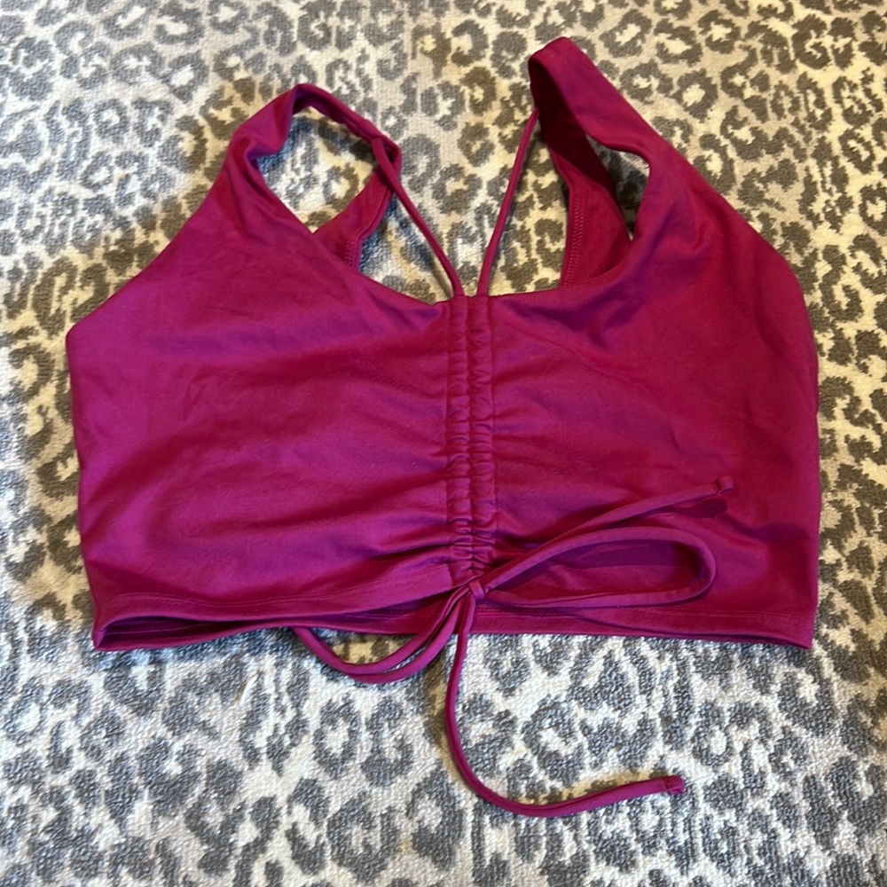 Something Navy ruched bra